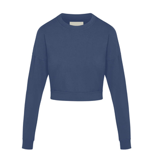 Sweat-shirt court pour femmes de qualité supérieure Sweat-shirt à capuche élégant pour fitness et style de rue Haut moderne court pour femmes OEM - Product Image 2