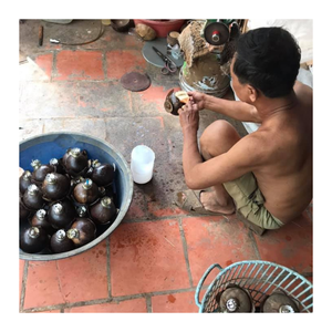 Sac à bandoulière écologique en coquille de noix de coco-Fabriqué à la main pour les femmes qui apprécient le style unique, la durabilité et la mode respectueuse de la planète - Product Image 3