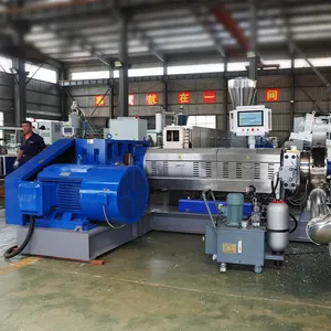 High Capacity PP PE PS ABS Engineer Plastic Filler Modifying Recycling Masterbatch Granulating Machine Extruder