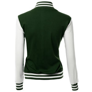2025 New <b>Top</b> Quality Women Cropped Varsity Jackets With Long Sleeves Best Baseball Jackets Plus size Women Varsity Jacket - Product Image 2