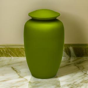 Urnes funéraires bleues personnalisées classique Triband bocal en métal pour l'enterrement cendres stockage mémorial souvenir adulte urnes en vrac fournitures funéraires - Product Image 6