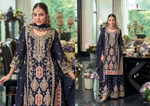 Elegante Chinon Salwar Kameez con Hermoso Bordado Traje Ideal para Bodas Fiestas y Ocasiones Especiales - Product Image 2