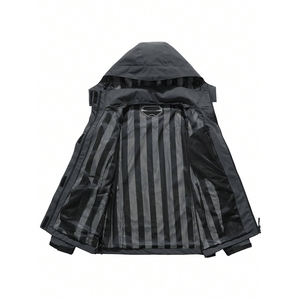 Chaqueta universitaria de otoño con cremallera frontal de manga regular impresa de alta calidad personalizada del fabricante, talla ajustable, soporte para hombre - Product Image 4