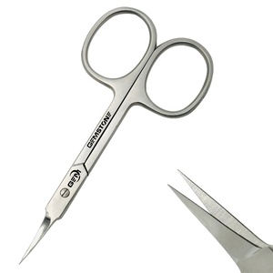 Ciseaux à ongles droits professionnels en acier inoxydable de haute qualité pour salon de manucure, ciseaux à cuticules en plastique - Product Image 4