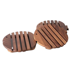 Accesorios de Estilo Clásico, Decoración Minimalista Natural para el Hogar y la Oficina, Posavasos de Madera para Bebidas, Café y Té - Product Image 1