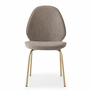 Chaise de salle à manger contemporaine et élégante MONZA – Tissu doux au toucher, pieds en métal massif, idéale pour les hôtels et les restaurants - Product Image 2