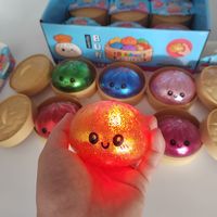 Jouet sensoriel anti-stress en forme de boulette de Noël, en TPR, unisexe, pour enfants de 14 ans et plus, avec boîte, panier de cuisson vapeur et paillettes, pour filles