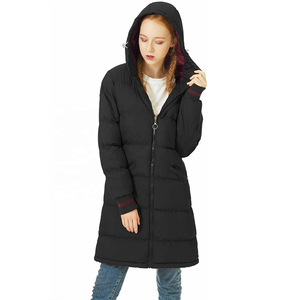 Abrigo largo con capucha sublimación burbuja prendas de vestir exteriores Puffer acolchado impreso Chaqueta larga mujeres - Product Image 5