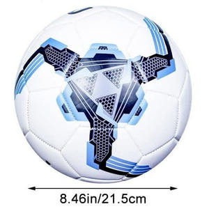 Balón de Fútbol de Entrenamiento Duradero Alaay, Tamaño 5 Personalizable, Logotipo Personalizado, Calidad Superior, Azul y Blanco, para Partidos - Product Image 6