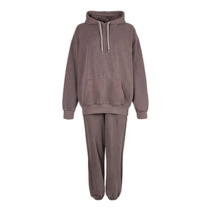 Conjunto de sudadera con capucha y pantalones de chándal para hombre, silueta relajada, aspecto urbano moderno - Product Image 6