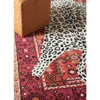 Handgetuftete Wolle Leopard Design Teppich im persischen Stil Tier motiv Teppich Elegante Teppichs ets