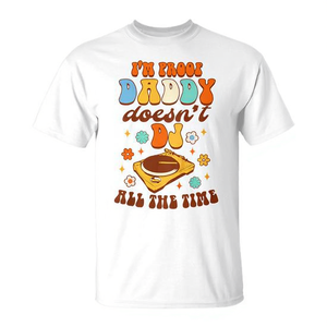 T-shirt per bambini DJ Dad per la festa del papà: Sono prova che papà non fa DJ tutto il tempo - Product Image 2