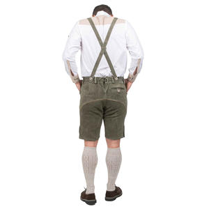Auténticos pantalones cortos de cuero alemán Lederhosen de 2 piezas Loden Green para Bavarian Oktoberfest 2025 Pantalones cortos de cuero de la mejor calidad - Product Image 5