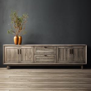 Mrs Woods stile antico europeo natura rovere materiale <span class=keywords><strong>con</strong></span> cassetto credenza armadio Dinging Room - Product Image 2