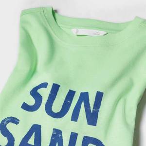 Custom Logo 2-14y T <b>Shirt</b> Screen Printing Puffy Sleeve Girls Cotton T <b>Shirts</b> Long Length Blank Plain Boys T <b>Shirts</b> - Product Image 3