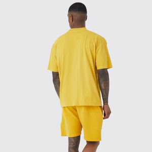 Camiseta de algodón pesado 100% con serigrafía personalizada, camisetas de hombre con serigrafía de tamaño y colores personalizados - Product Image 3