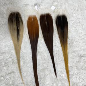 Extensions de cheveux vierges vietnamiens Remy avec fermeture en dentelle HD et frontal, double trame machine, 13x4/13x6, lots - Product Image 6