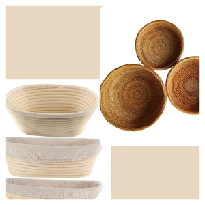 ชามหวายทำด้วยมือตะกร้าที่เป็นมิตรกับสิ่งแวดล้อมระดับพรีเมียมเหมาะสำหรับชุดของขวัญสุดหรูคอลเลกชันของใช้ในบ้านการนำเสนอของนักชิม - Product Image 2