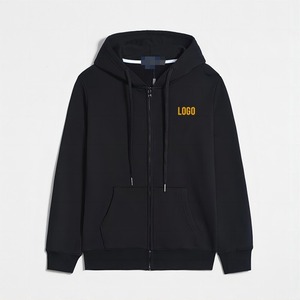 OEM Service Men's Heavyweight Fleece <b>Zip</b> Hoodie Custom Logo Embroidered Drop Shoulder Premium Quality 100% Cotton Eco-Friendly - Product Image 4