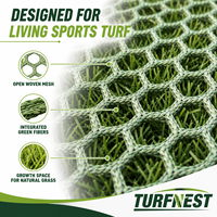 Gazon hybride Turfnest pour terrain de rugby, renforcement en gazon naturel pour terrain d'entraînement multisports, rouleau personnalisé jusqu'à 4m x 50m