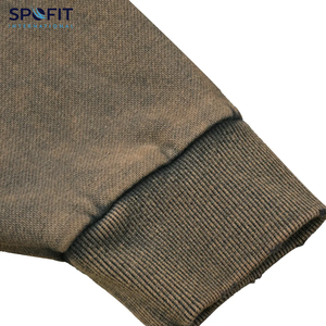 Sweat-shirts pour hommes à bordure brute, délavés à l'acide, tendance hivernale, surdimensionnés, 100% coton, écologiques, streetwear, vente en gros - Product Image 4