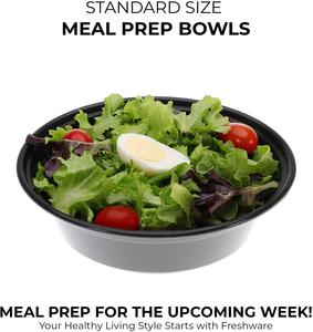 Disposable Round <b>Meal</b> <b>Prep</b> Food Container Lunch <b>Box</b> With Lid - Product Image 2