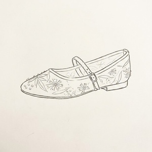 Proveedor de Zapatos Planos Mary Jane de Encaje Blanco con Cuentas de Perlas, Diseño Personalizado ODM, Zapatos de Novia para Mujer con Bordado Floral de Lujo para Bodas y Fiestas - Product Image 3