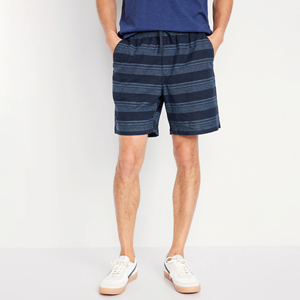 Shorts de sport décontractés pour hommes, confortables, coupe ample, taille mi-haute, avec cordon de serrage personnalisé, en tissu épais - Product Image 2