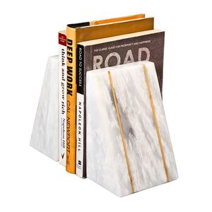 OEM Manufacturer Natural Marble Bookends Suitable For Displaying <b>Books</b> In Elegant Libraries Offices And Contemporary Home Decor - Product Image 2