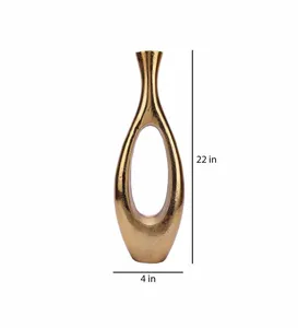 Nice Quality Cast Aluminium Tabletop Flower Vases Modern Metal Flower Pots for Indoor Display Wedding Decor Home Living Room - Product Image 3