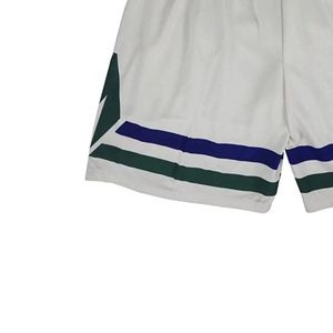 Pantalones cortos de malla personalizados de alta calidad para hombre, pantalones cortos de baloncesto en blanco, entrenamiento ligero rápido, transpirables para hombre - Product Image 6