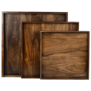 Plateau en bois rustique parfait pour servir et décorer par glowin fashion - Product Image 2