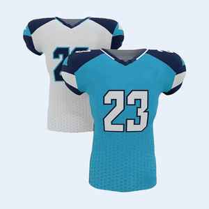 Maillot de football américain réversible 100% polyester imperméable respirant en maille protection UV séchage rapide manches courtes unisexe adulte - Product Image 3