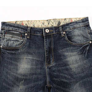 Top Best Quality <b>Men's</b> Streetwear <b>Jeans</b> Pants Winter/Spring Washed Breathable 100% Cotton Lightweight Casual Wholesale Hot - Product Image 3