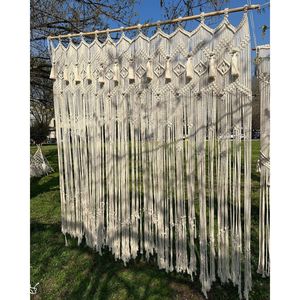 Hermoso Tapiz de Pared de Macramé Estilo Bohemio para Decoración del Hogar, Oficina, Bodas, Estilo Bohemio y Navideño - Product Image 1
