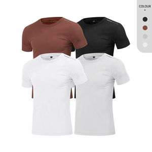 Camiseta Deportiva de Secado Rápido para Hombre, al por Mayor, Nueva, para Fitness, Culturismo, Entrenamiento Informal, Ropa Deportiva Reflectante para Correr - Product Image 3