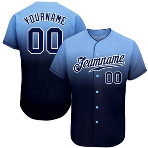 Venta al por mayor personalizado béisbol Softball Jersey Set 100% poliéster transpirable Transferencia de Calor impreso antibacteriano de secado rápido de talla grande - Product Image 1