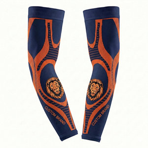 Manguitos deportivos de compresión personalizados con diseño, transpirables, con protección UV, para baloncesto, running, soporte de codo, OEM, venta al por mayor - Product Image 5