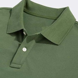 Nuevo estilo de moda High Street Casual tres botones Polo cuello Hombre Camisas transpirable algodón de talla grande hombres polos - Product Image 6