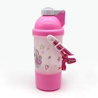 Vente en gros 3 pcs paille à boire. Bouteilles en plastique de modèle de dessin de bouteille pour des enfants