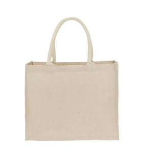 Bolsa de playa de yute de alta resistencia, bolso de compras de algodón con asa de cuerda de algodón ecológico, Impresión de logotipo personalizado, hecho en Bangladesh, novedad - Product Image 4