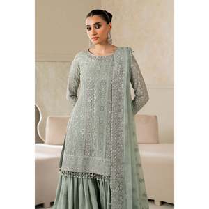 Elegant A-Line Mother of Bride Embroidered Chiffon <b>Dress</b> SF-4160 - Product Image 5