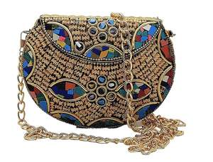 Bolsa de Viaje Clásica de Mosaico Hecha a Mano, Artesanía de Piedra de Vidrio Premium, Forma Personalizable, Colores Mezclados para Mujer, Precio Económico - Product Image 4