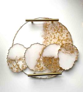 Bandeja de Servicio de Resina Hecha a Mano, Duradera y Adecuada para Decoración de Mesa, Bandeja de Servicio Premium para Sala de Estar y Comedor - Product Image 6