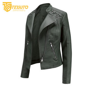 Chaqueta de cuero real para mujer de calidad superior Chaqueta de cuero genuino de alta calidad con MOQ bajo Chaquetas de mujer de cuero con estilo - Product Image 3