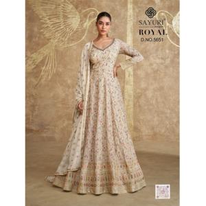 Ensemble de vêtements Anarkali Kurta Pant Salwar Suit Trendmalls, vêtements indiens et pakistanais, vêtements ethniques pour femmes, broderie en georgette noire - Product Image 1