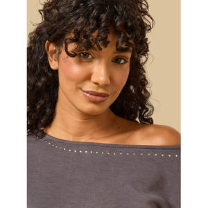 Women's Silk Embroidered <b>off</b> <b>Shoulder</b> <b>Sweatshirt</b> with Zipper Long Streetwear Hoodie - Product Image 6