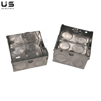 3 "x 3" 866 ZIC Caja de conexiones eléctricas cuadrada de acero galvanizado al ras Metal estampado IP65 Nivel de protección