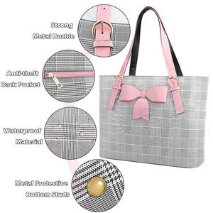 Personnalisé en cuir véritable fait à la main fermeture à glissière Shopping sac à bandoulière dames poignée supérieure femmes sac - Product Image 3