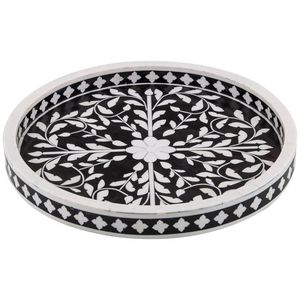 Elegant Decorative Wooden Tray With Hand Done <b>MOP</b> Work Suitable For Chocolate Service Or <b>Dry</b> Snack Display - Product Image 3